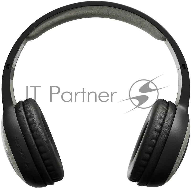 Гарнитура накладные Digma BT-15 черный/серый беспроводные bluetooth оголовье (BT-15BG)