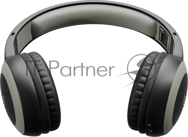 Гарнитура накладные Digma BT-15 черный/серый беспроводные bluetooth оголовье (BT-15BG)