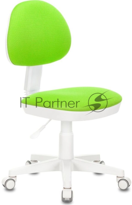 Кресло детское Бюрократ KD-3 салатовый TW-18 крестов. пластик белый