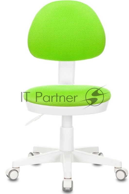 Кресло детское Бюрократ KD-3 салатовый TW-18 крестов. пластик белый