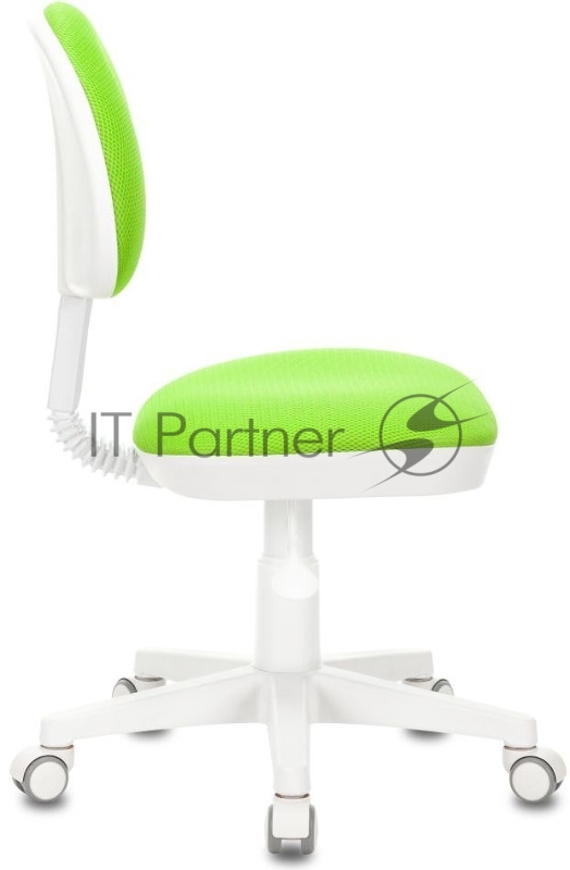 Кресло детское Бюрократ KD-3 салатовый TW-18 крестов. пластик белый