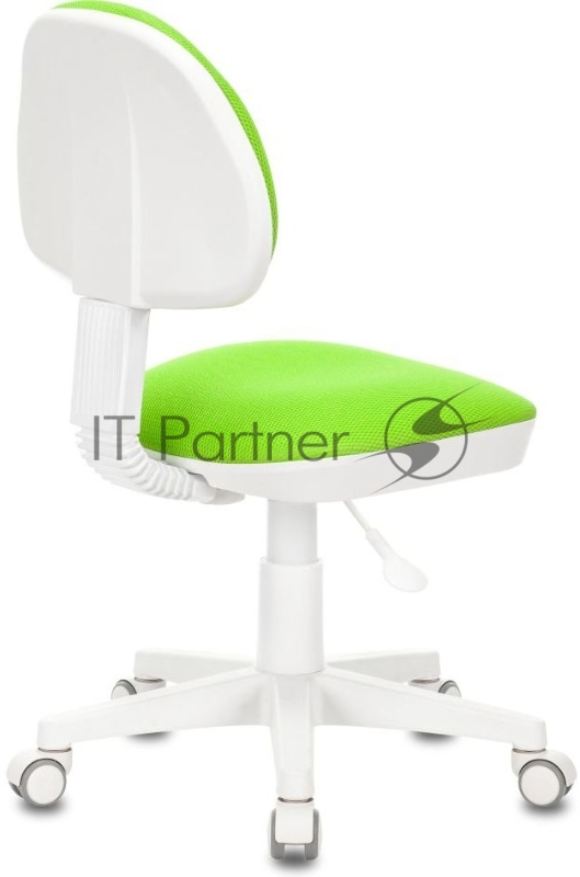 Кресло детское Бюрократ KD-3 салатовый TW-18 крестов. пластик белый