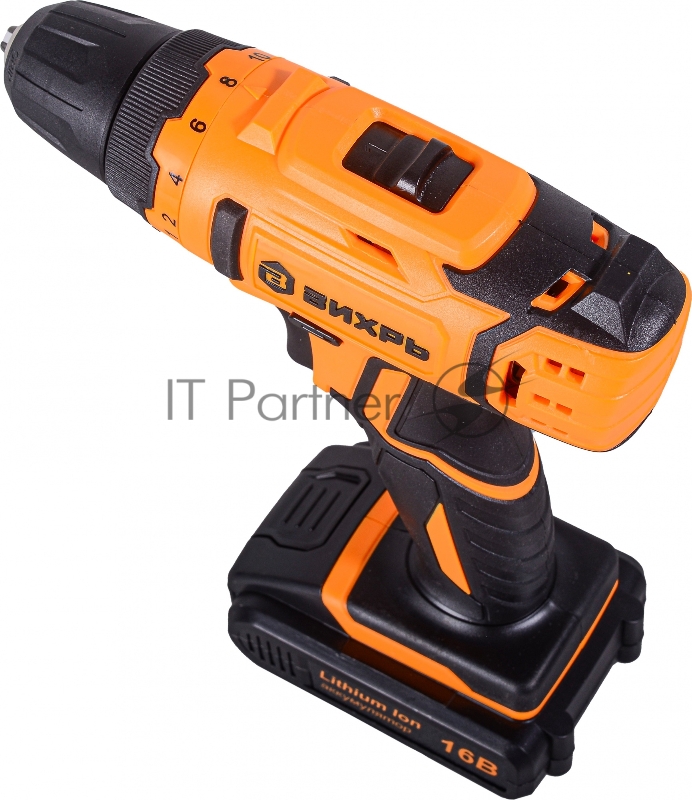 Дрель-шуруповерт Вихрь ДА-16Л-2КА аккум. патрон:быстрозажимной (кейс в комплекте) (72/14/49)