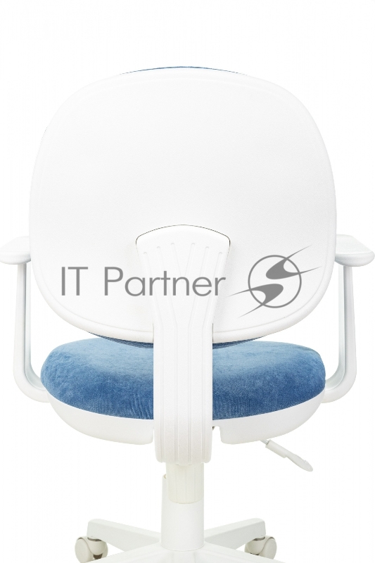 Кресло детское Бюрократ CH-W356AXSN голубой Velvet 86 крестов. пластик пластик белый