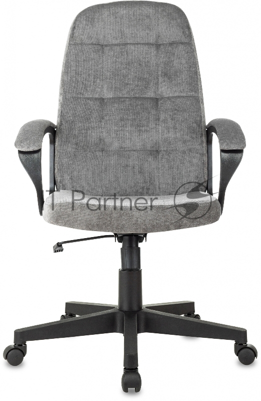 Кресло руководителя Бюрократ CH 002 Fabric серый Light-19 крестов. пластик