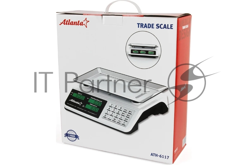 Весы торговые электронные настольные ATLANTA ATH-6117 (white)