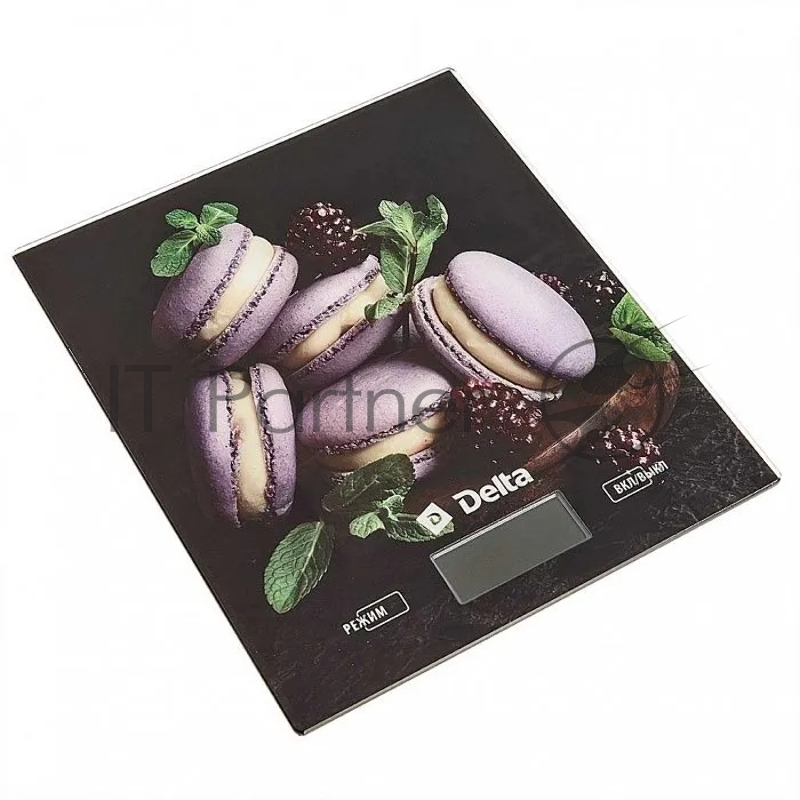 Весы настольные электронные DELTA KCE-65 Ягодные макарони : 5 кг, стекло (12)