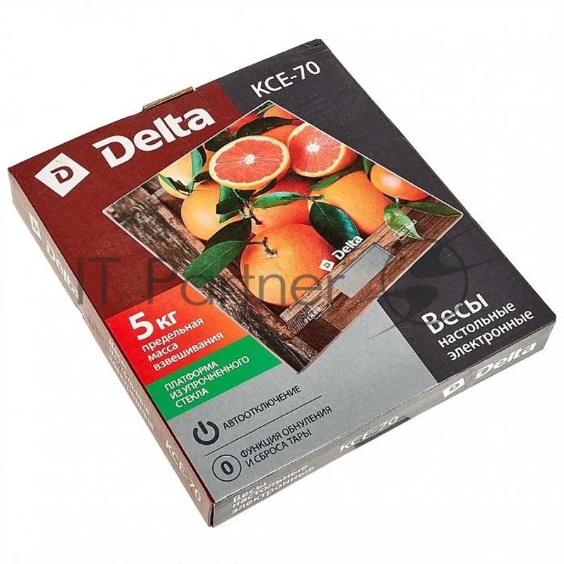 Весы настольные электронные DELTA KCE-70 Сочные апельсины : 5 кг, стекло (12)