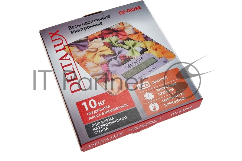 Весы настольные электронные DELTA LUX DE-002KE Фарфалле, 10кг, (12)