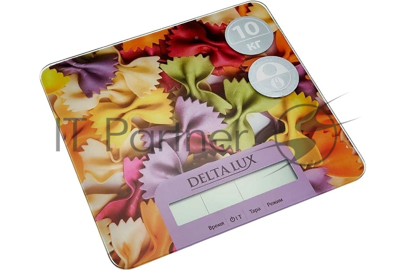 Весы настольные электронные DELTA LUX DE-002KE Фарфалле, 10кг, (12)