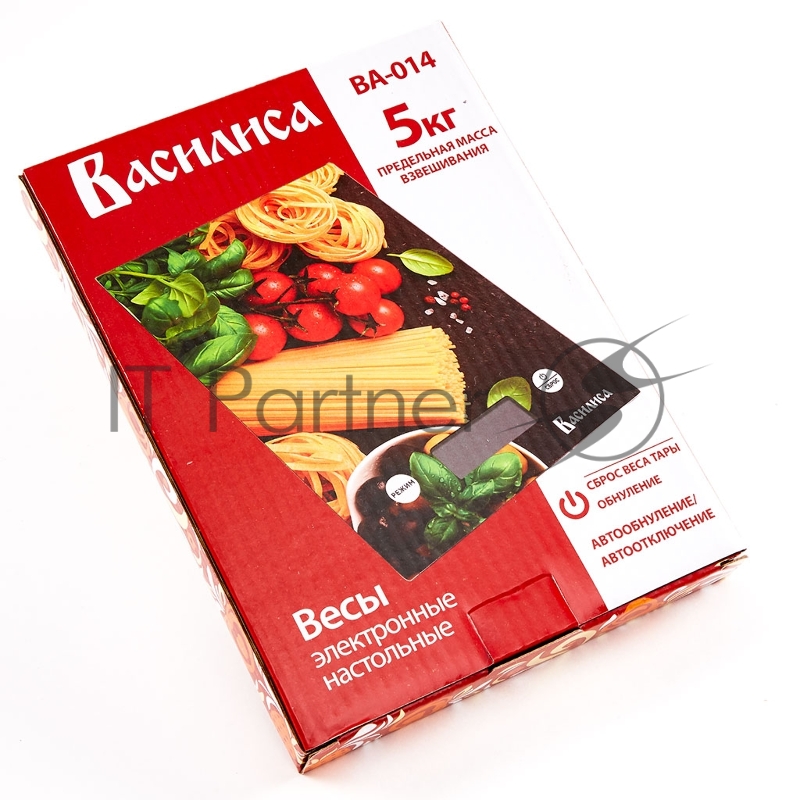 Весы настольные электронные ВАСИЛИСА ВА-014 Итальянская кухня: 5 кг, стекло (24)