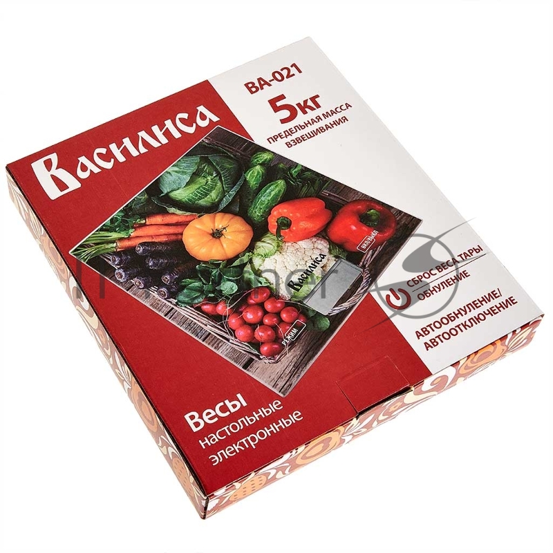 Весы настольные электронные ВАСИЛИСА ВА-021 Вита микс : 5 кг, стекло (12)