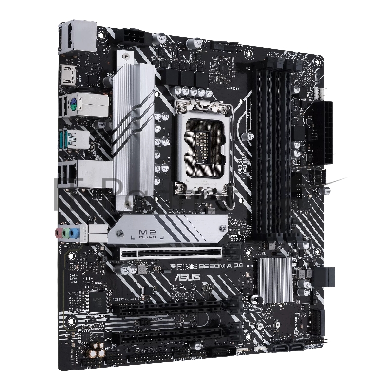 Материнская плата ASUS PRIME B660M-A D4-CSM, LGA1700, B660, 4*DDR4, DP+ 2* HDMI, SATA3 + RAID, Audio, Gb LAN, USB 3.2*6, USB 2.0*6, COM*1 header, LPT*1 header (w/o cable), mATX 90MB19K0-M1EAYC