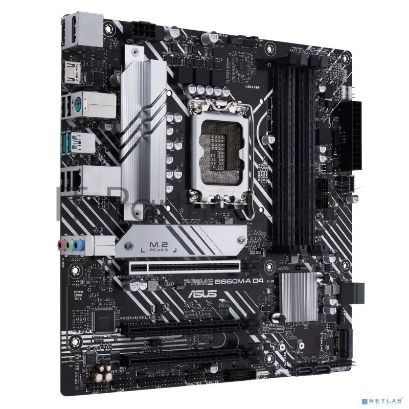 Материнская плата ASUS PRIME B660M-A D4-CSM, LGA1700, B660, 4*DDR4, DP+ 2* HDMI, SATA3 + RAID, Audio, Gb LAN, USB 3.2*6, USB 2.0*6, COM*1 header, LPT*1 header (w/o cable), mATX 90MB19K0-M1EAYC