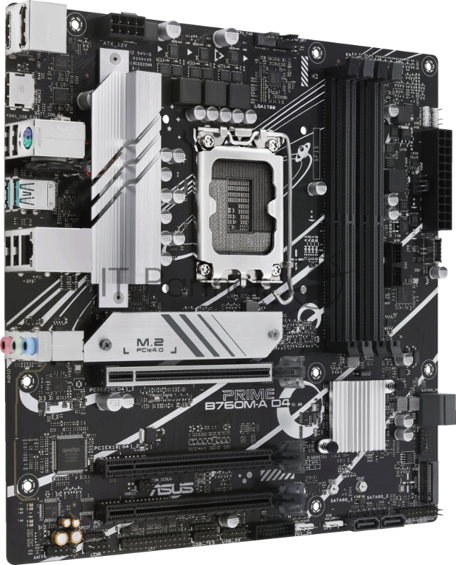 Материнская плата ASUS PRIME B760M-A D4-CSM, LGA1700, B760, 4*DDR4, HDMI+DP, 4xSATA3 + RAID, M2, Audio, Gb LAN, USB 3.2, USB 2.0, mATX 90MB1D00-M0EAYC