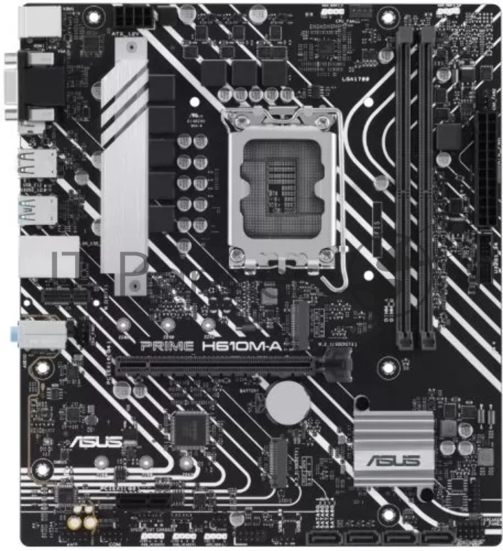 Материнская плата ASUS PRIME H610M-A-CSM, LGA1700, H610, 2*DDR5, VGA + DP + HDMI, 4 SATA 6, 2*M.2, USB 3.2, USB 2.0, mATX 90MB1G20-M0EAYC