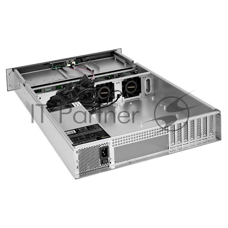 Серверный корпус ExeGate Pro 2U660-HS08 <RM 19, высота 2U, глубина 660, БП 2U-1000ADS, 8xHotSwap, USB>