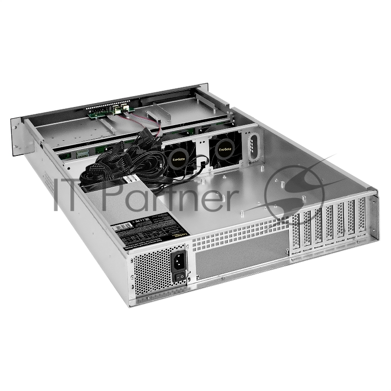 Серверный корпус ExeGate Pro 2U660-HS08 <RM 19, высота 2U, глубина 660, БП 2U-400ADS, 8xHotSwap, USB>