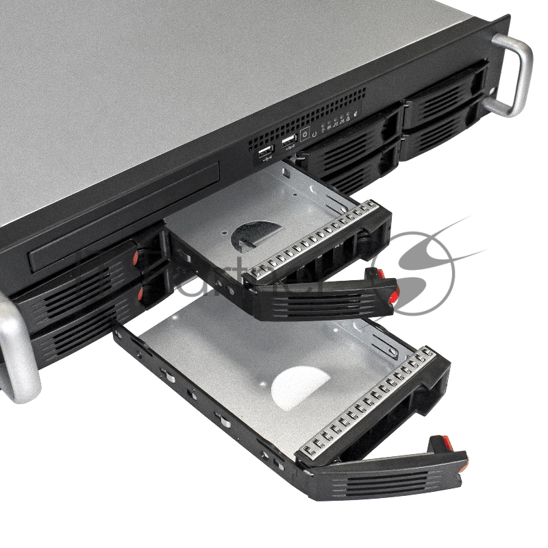 Серверный корпус ExeGate Pro 2U660-HS08 <RM 19, высота 2U, глубина 660, БП 2U-600ADS, 8xHotSwap, USB>