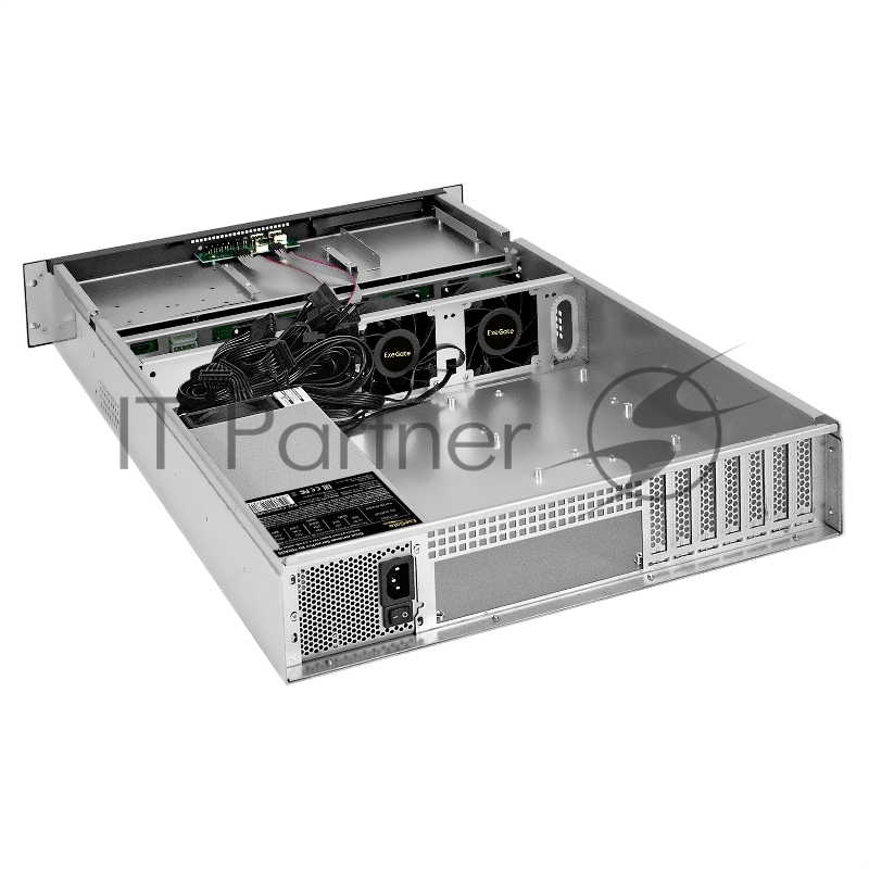 Серверный корпус ExeGate Pro 2U660-HS08 <RM 19, высота 2U, глубина 660, БП 2U-700ADS, 8xHotSwap, USB>