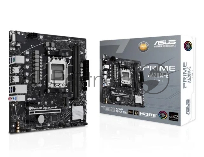 Материнская плата ASUS PRIME A620M-E-CSM, Socket AM5, A620, 2*DDR5, DP+VGA+HDMI, 4xSATA3, M2, Audio, Gb LAN, USB 3.2, USB 2.0, mATX 90MB1F50-M0EAYC