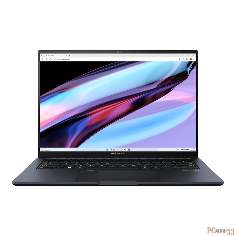 Ноутбук ASUS UX6404VI-P1125X Touch 14.5(2880x1800 OLED 16:10)/Touch/Intel Core i9 13900H(2.6Ghz)/32768Mb/2TbPCIS GeForce RTX4070(8192Mb)/Cam/BT/WiFi/76 1y/1.65kg/Tech Black/Win11Pro + алюм корп +чехол +стилус +USB-RJ45 каб