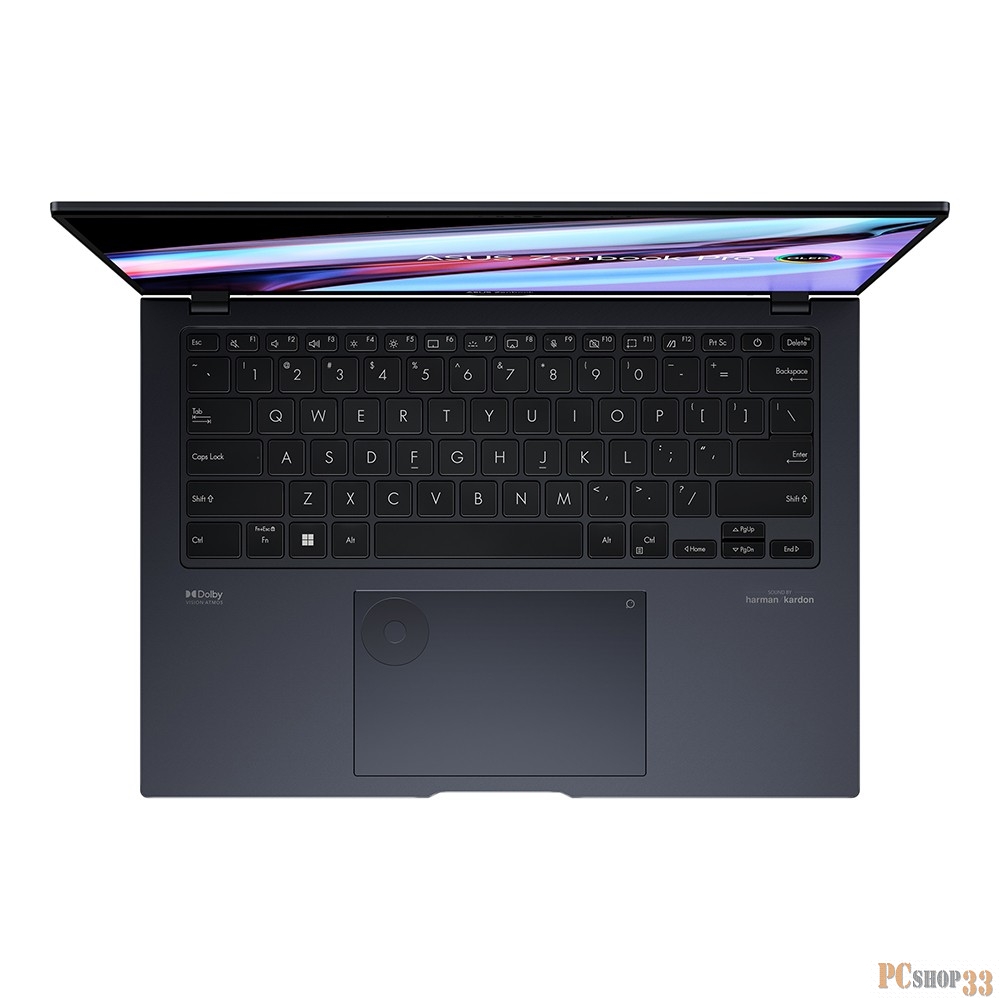 Ноутбук ASUS UX6404VI-P1125X Touch 14.5(2880x1800 OLED 16:10)/Touch/Intel Core i9 13900H(2.6Ghz)/32768Mb/2TbPCIS GeForce RTX4070(8192Mb)/Cam/BT/WiFi/76 1y/1.65kg/Tech Black/Win11Pro + алюм корп +чехол +стилус +USB-RJ45 каб