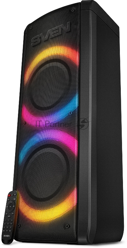 Портативная акустика SVEN АС PS-710, черный (100 Вт, TWS, Bluetooth, FM, USB, microSD, LED-дисплей, 4400мА*ч)