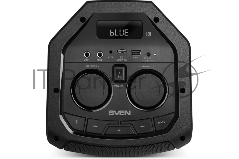 Портативная акустика SVEN АС PS-710, черный (100 Вт, TWS, Bluetooth, FM, USB, microSD, LED-дисплей, 4400мА*ч)