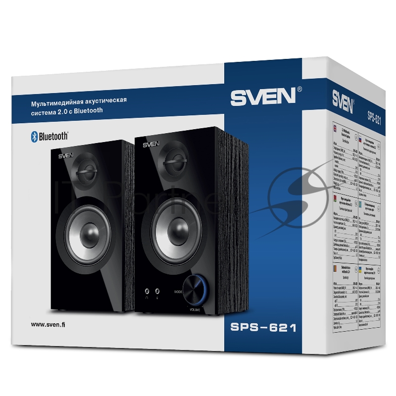 Колонки SVEN АС SPS-621, черный (28 Вт, Bluetooth)