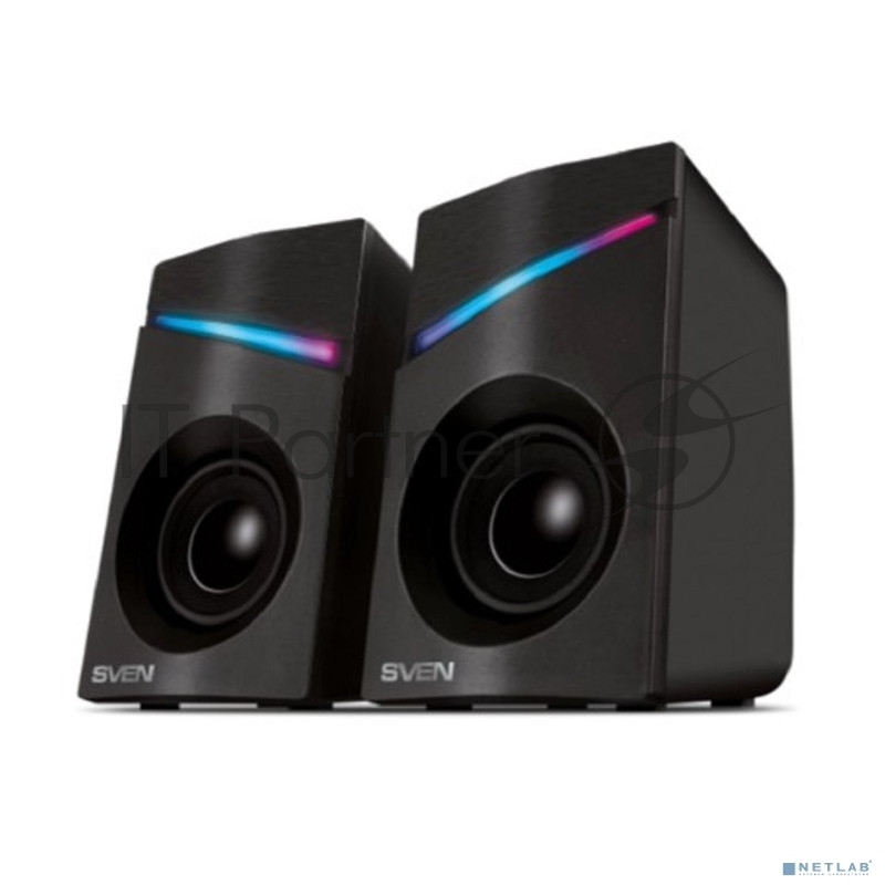 Колонки SVEN АС SVEN 305, черный (6 Вт, питание USB, подсветка)