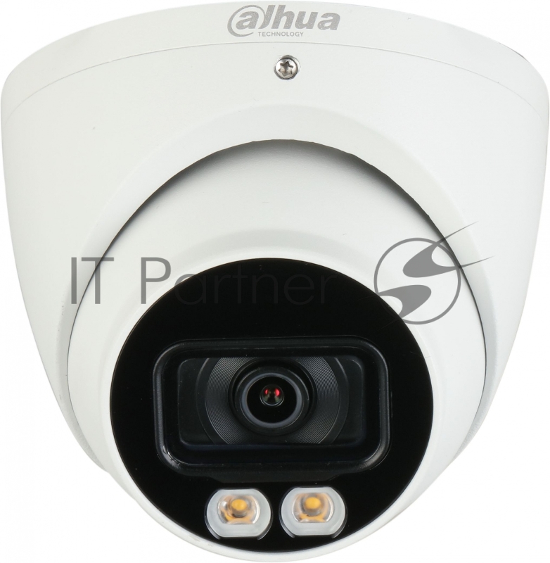 Камера видеонаблюдения аналоговая Dahua DH-HAC-HDW1801TP-IL-A-0280B-S2 2.8-2.8мм HD-CVI HD-TVI цв. корп.:белый