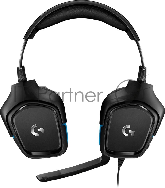 Наушники с микрофоном Logitech G431 черный (981-000772)