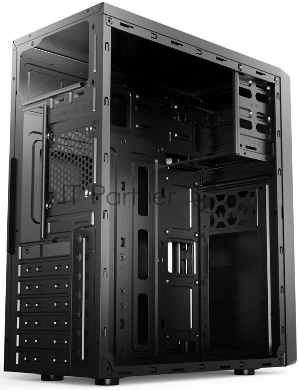 Корпус ATX Miditower CBR PCC-ATX-E180-USB32-USB22-450W E180, c БП ATX450-12EC (450W/120mm), 2*USB 3.0, 2*USB 2.0, HD Audio+Mic, Black