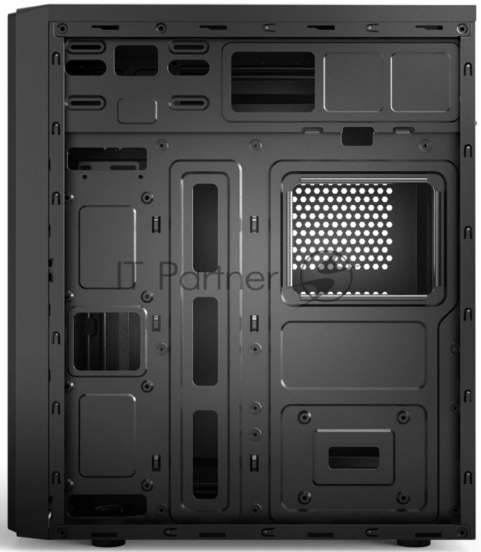 Корпус ATX Miditower CBR PCC-ATX-E180-USB32-USB22-450W E180, c БП ATX450-12EC (450W/120mm), 2*USB 3.0, 2*USB 2.0, HD Audio+Mic, Black