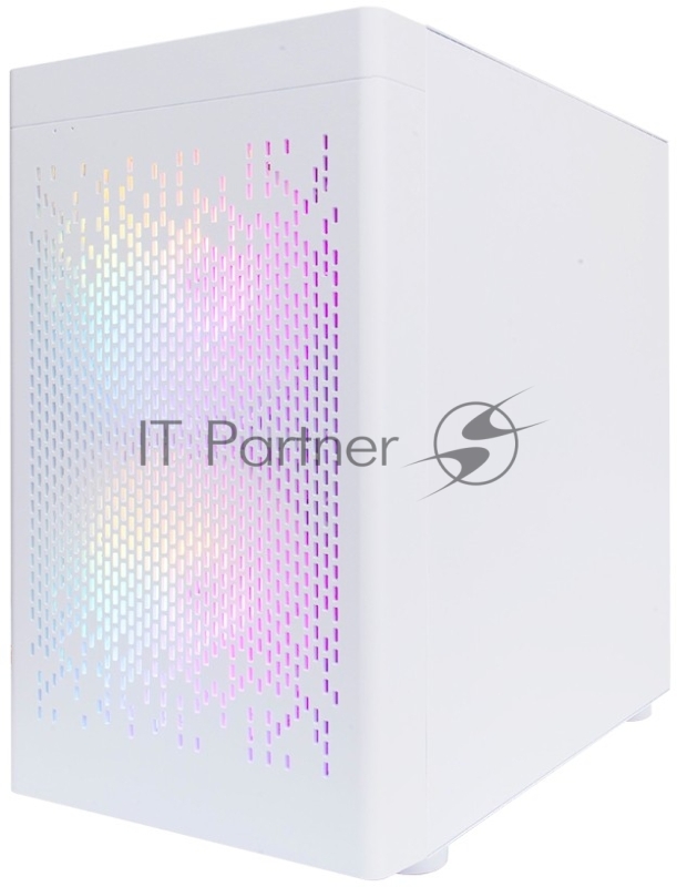 Корпус 1STPLAYER DK D3-B White / mATX / 1x120mm & 2x140mm LED fans inc. / D3-B-WH-2F1P-W-1F1-W