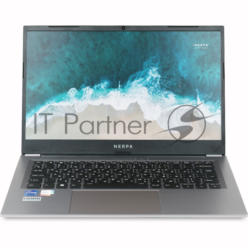 Ноутбук Nerpa Caspica I752-14 14(1920x1080 (матовый) IPS)/Intel Core i7 1255U(1.7Ghz)/16384Mb/512SSDGb Iris Xe Graphics/BT/WiFi/49WHr/war 1y/1.35kg/Titanium Gray/Titanium Black (D)/Win11Pro