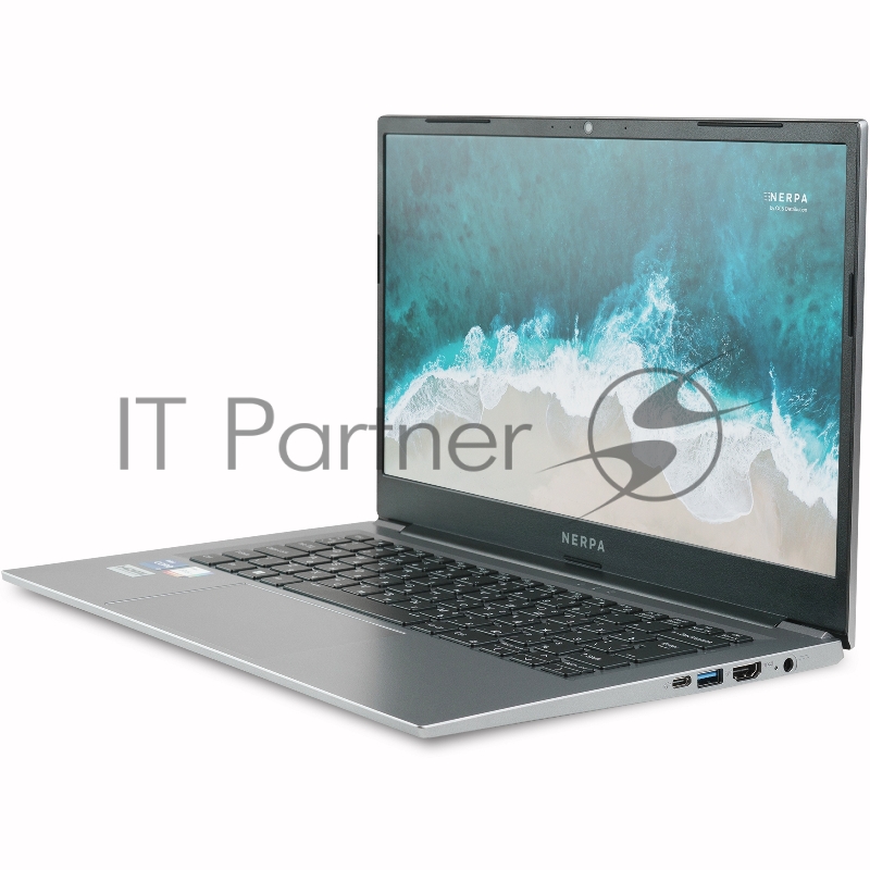 Ноутбук Nerpa Caspica I752-14 14(1920x1080 (матовый) IPS)/Intel Core i7 1255U(1.7Ghz)/16384Mb/512SSDGb Iris Xe Graphics/BT/WiFi/49WHr/war 1y/1.35kg/Titanium Gray/Titanium Black (D)/Win11Pro