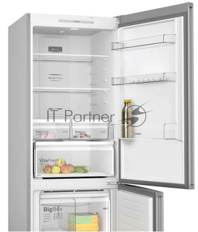 Отдельностоящий холодильник,Отделения VitaFresh, PerfectFit,LED подсветка,2 контура охлаждения,Функция SuperCooling,нижняя морозильная камера,186/70см,максимальная емкость 530л, полезная емкость 480, емкость морозильной камеры 142л,Энергоэффективност