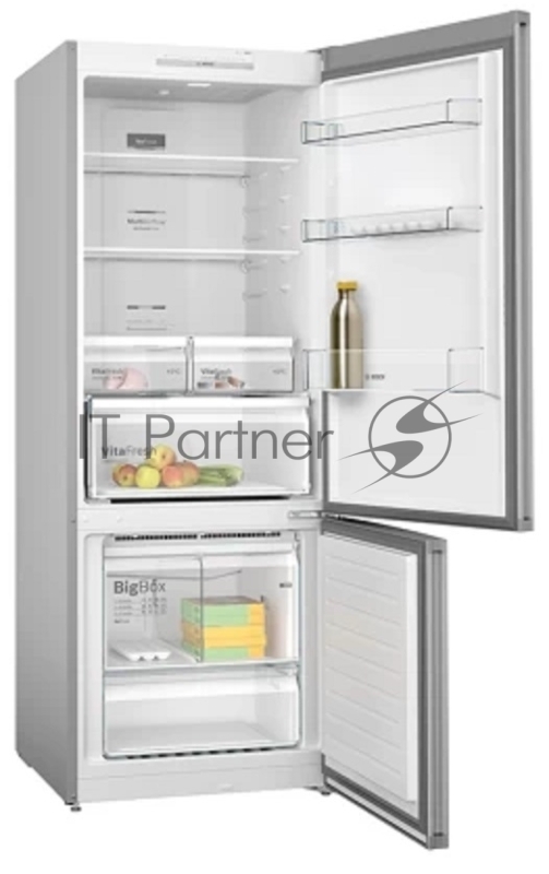 Отдельностоящий холодильник,Отделения VitaFresh, PerfectFit,LED подсветка,2 контура охлаждения,Функция SuperCooling,нижняя морозильная камера,186/70см,максимальная емкость 530л, полезная емкость 480, емкость морозильной камеры 142л,Энергоэффективност