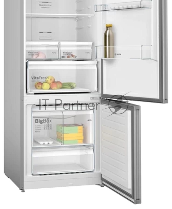 Отдельностоящий холодильник,Отделения VitaFresh, PerfectFit,LED подсветка,2 контура охлаждения,Функция SuperCooling,нижняя морозильная камера,186/70см,максимальная емкость 530л, полезная емкость 480, емкость морозильной камеры 142л,Энергоэффективност