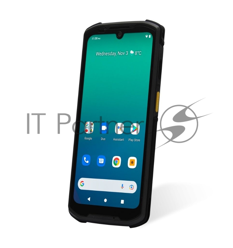 Терминал сбора данных MT9555 Kambur Mobile Computer with 6.1 touchscreen, 2D CMOS Mega Pixel imager with Laser Aimer (DE5L), 6GB/128GB, BT, WiFi, 5G, GPS, NFC and Camera. Incl. USB-C cable, battery, screen protector, hand strap, and multiplug adapter
