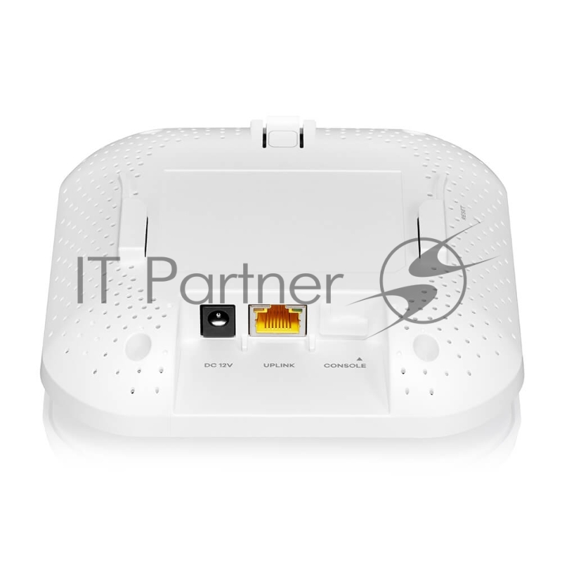 Точка доступа Zyxel NebulaFlex NWA90AX PRO, WiFi 6, 802.11a/b/g/n/ac/ax (2,4 и 5 ГГц), MU-MIMO, антенны 3x3, до 575+2400 Мбит/с, 1xLAN 2.5GE, PoE, защита от 4G/5G, БП в комплекте