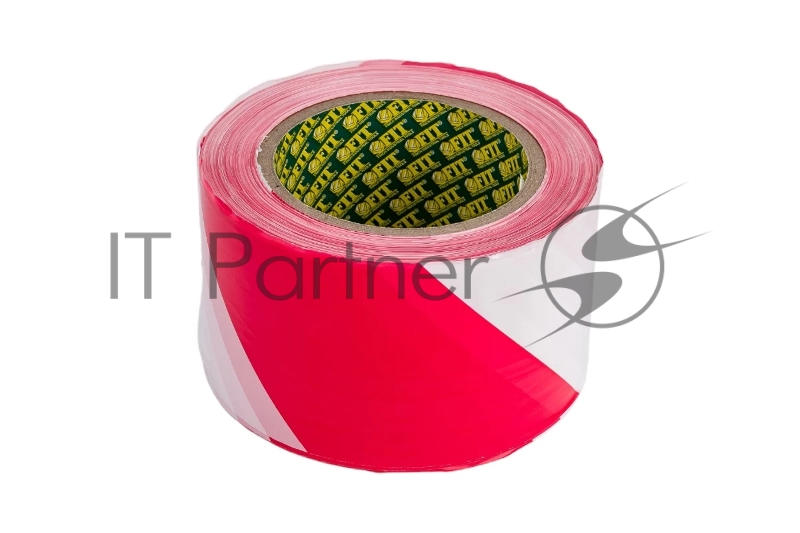 Лента сигнальная (красно-белая) 70 мм х 200 м