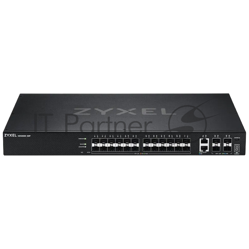 Коммутатор Zyxel XGS2220-30F L3 Access switch , rack 19, 24xSFP, 2xRJ-45: 1/2.5/5/10G, 4xSFP+, standalone/cloud management