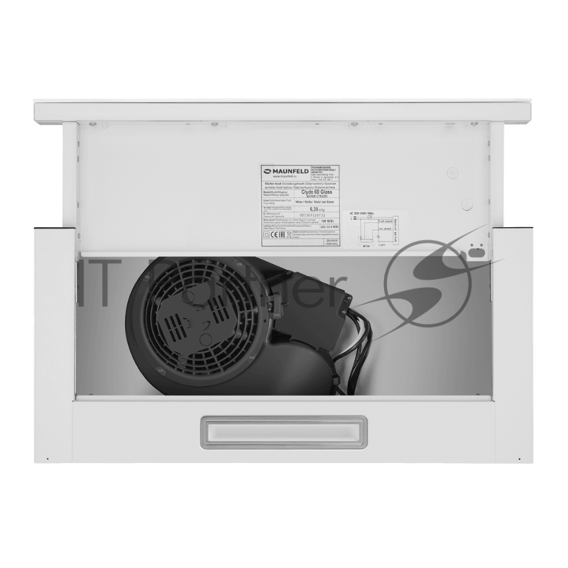 Кухонная вытяжка MAUNFELD Clyde 50 белое стекло