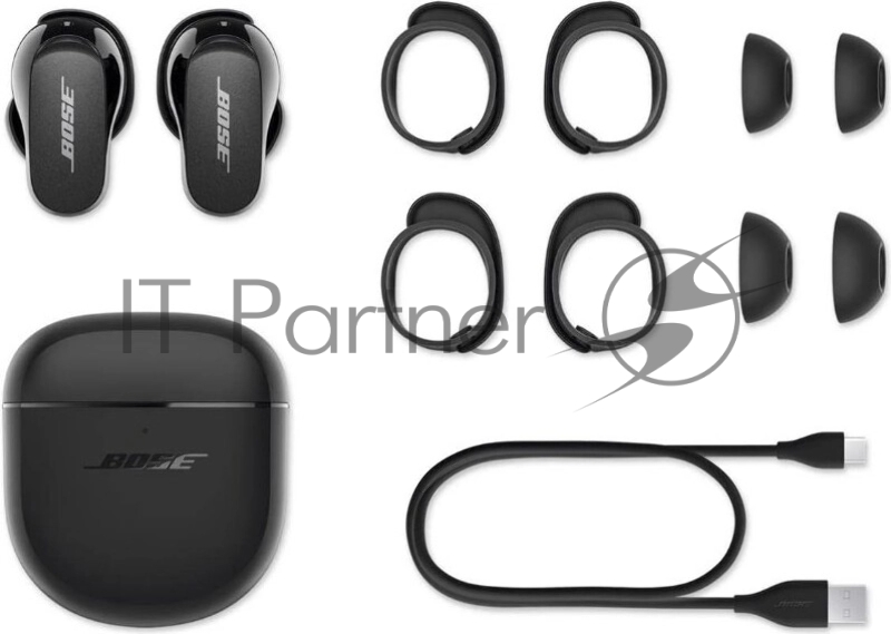Наушники-гарнитура Bose QuietComfort Noise Cancelling Earbuds II (вкладыши), черный