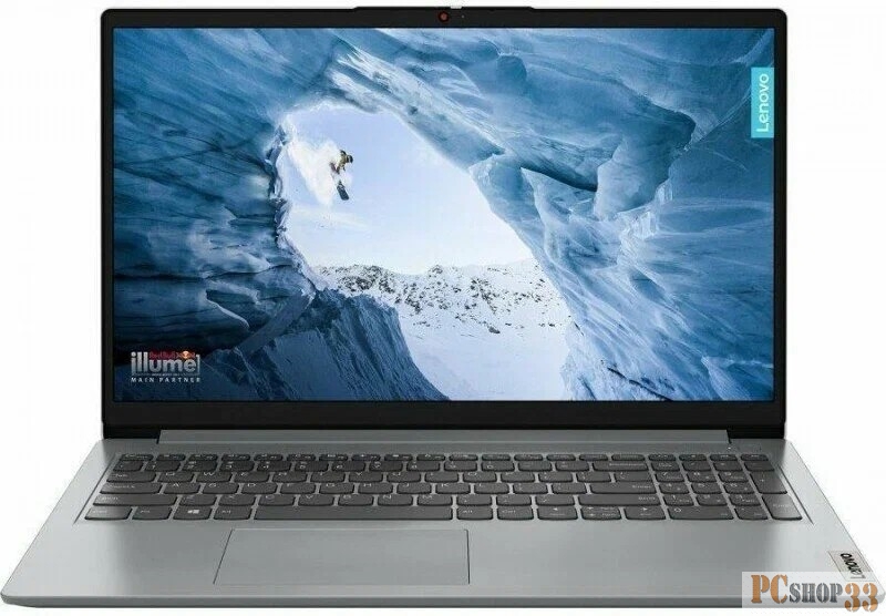 Ноутбук Lenovo IdeaPad 1 15.6 FHD IPS/Intel Celeron N4020/8Gb/256GbSSD/VGA int/noOS/grey