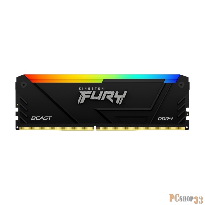Оперативная память Kingston 32GB DDR4 3600MHz DIMM FURY Beast Black RGB XMP KF436C18BB2A/32 CL18, 1.35V 288-pin Non-ECC