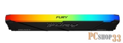 Оперативная память Kingston 16GB DDR4 3733MHz DIMM FURY Beast Black RGB XMP KF437C19BB12A/16 CL19, 1.35V 288-pin Non-ECC